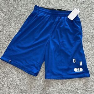 Duke University Blue Devils Lined basketball training athletic football shorts L